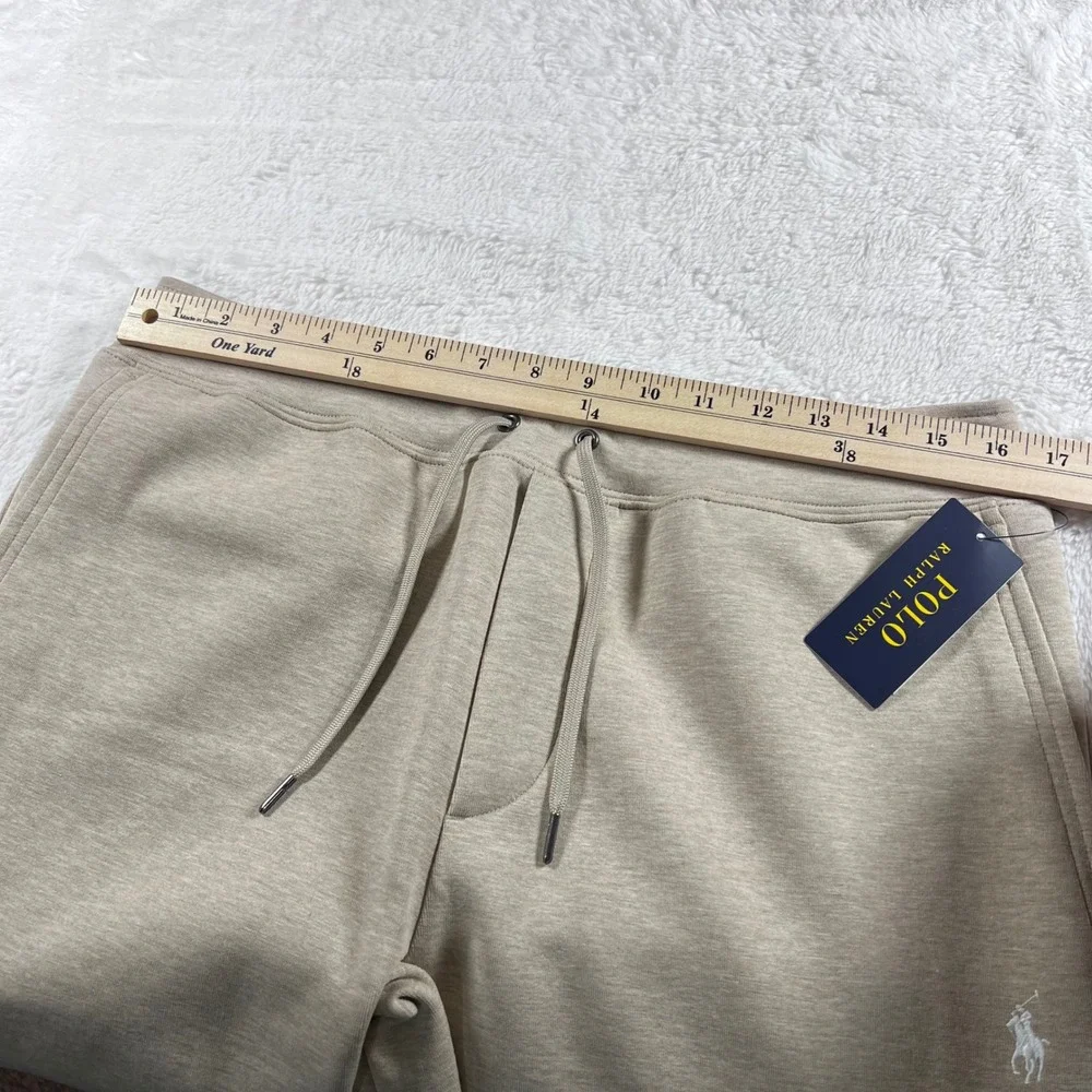 Polo Ralph Lauren Mens Double-Knit Jogger Pants Tuscan Beige Heather‎ Medium NWT